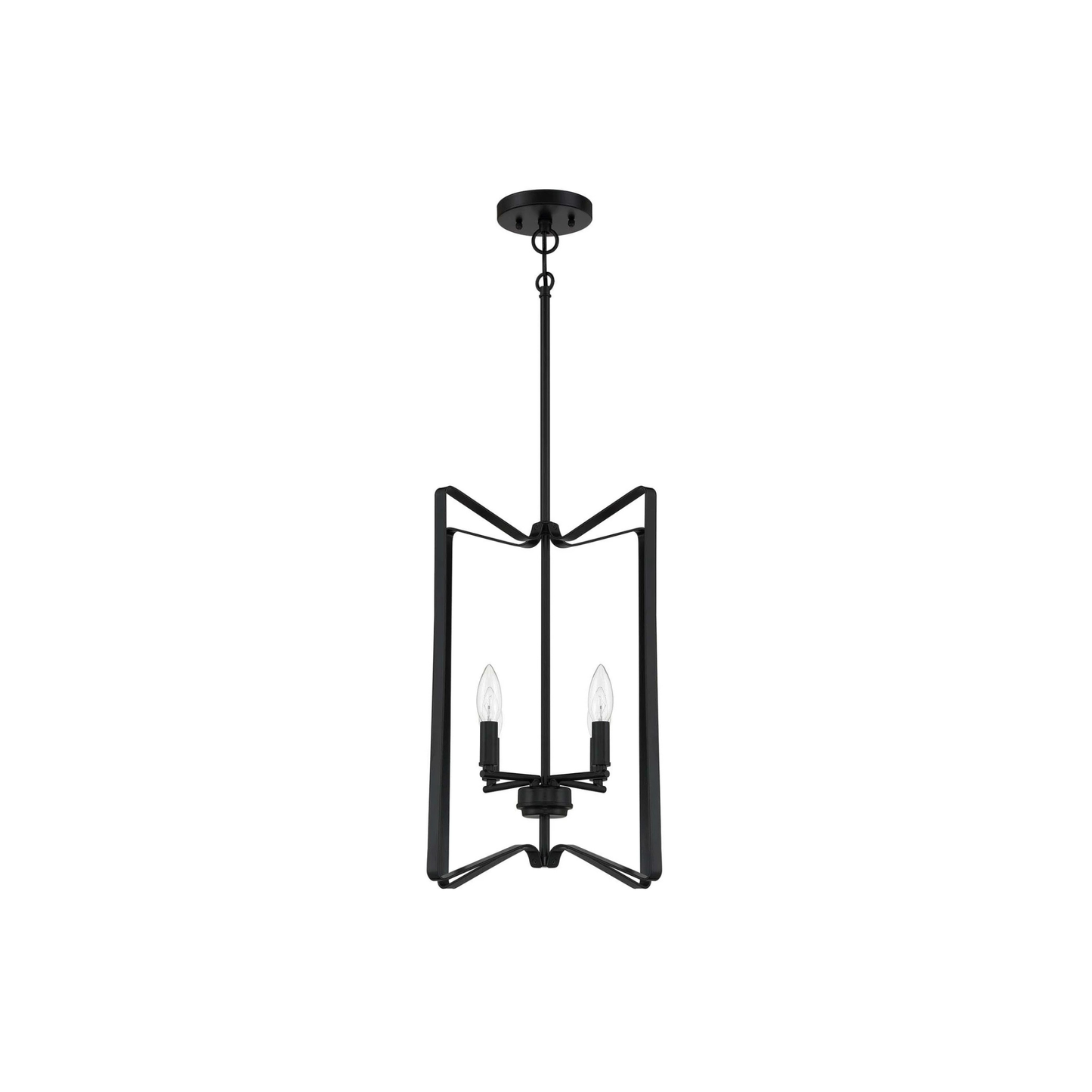 Shayna 4 Light 15 inch Flat Black Foyer Light Ceiling Light