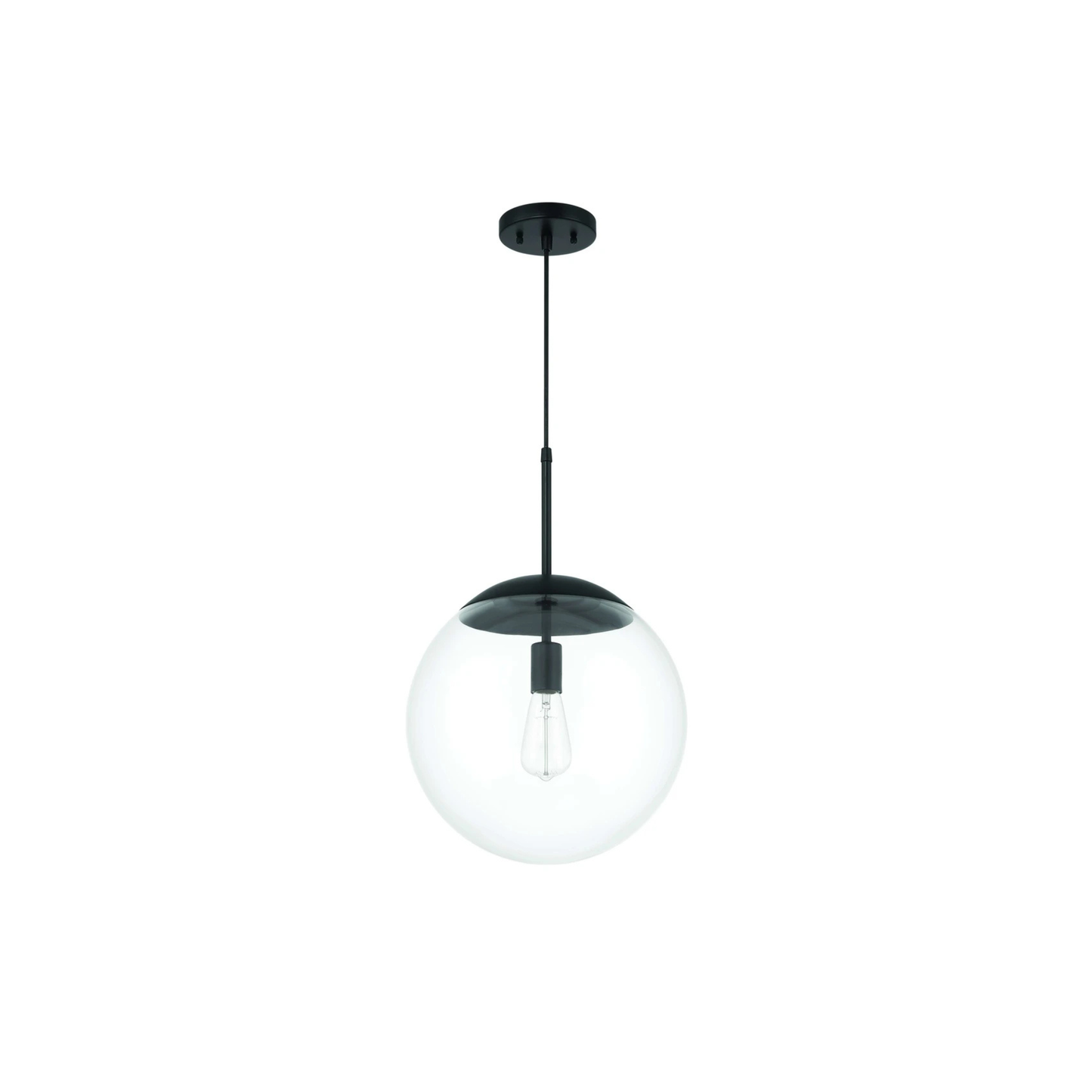 Gaze 1 Light 14 inch Satin Brass Pendant Ceiling Light in Clear Glass