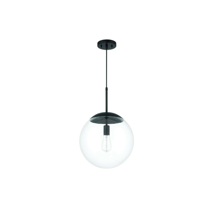 Gaze 1 Light 14 inch Satin Brass Pendant Ceiling Light in Clear Glass