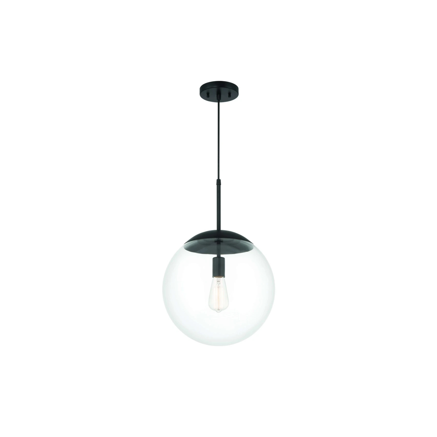 Gaze 1 Light 14 inch Satin Brass Pendant Ceiling Light in Clear Glass