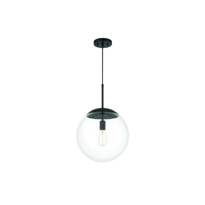 Gaze 1 Light 14 inch Satin Brass Pendant Ceiling Light in Clear Glass