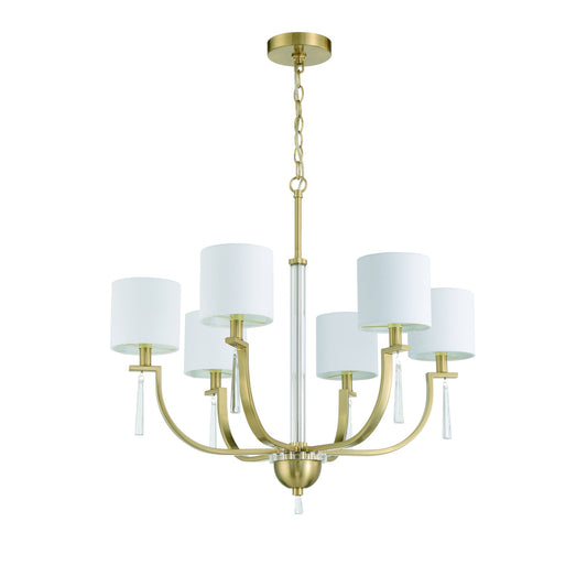 Fortuna Elegant Crystal-Enhanced Ceiling Chandelier