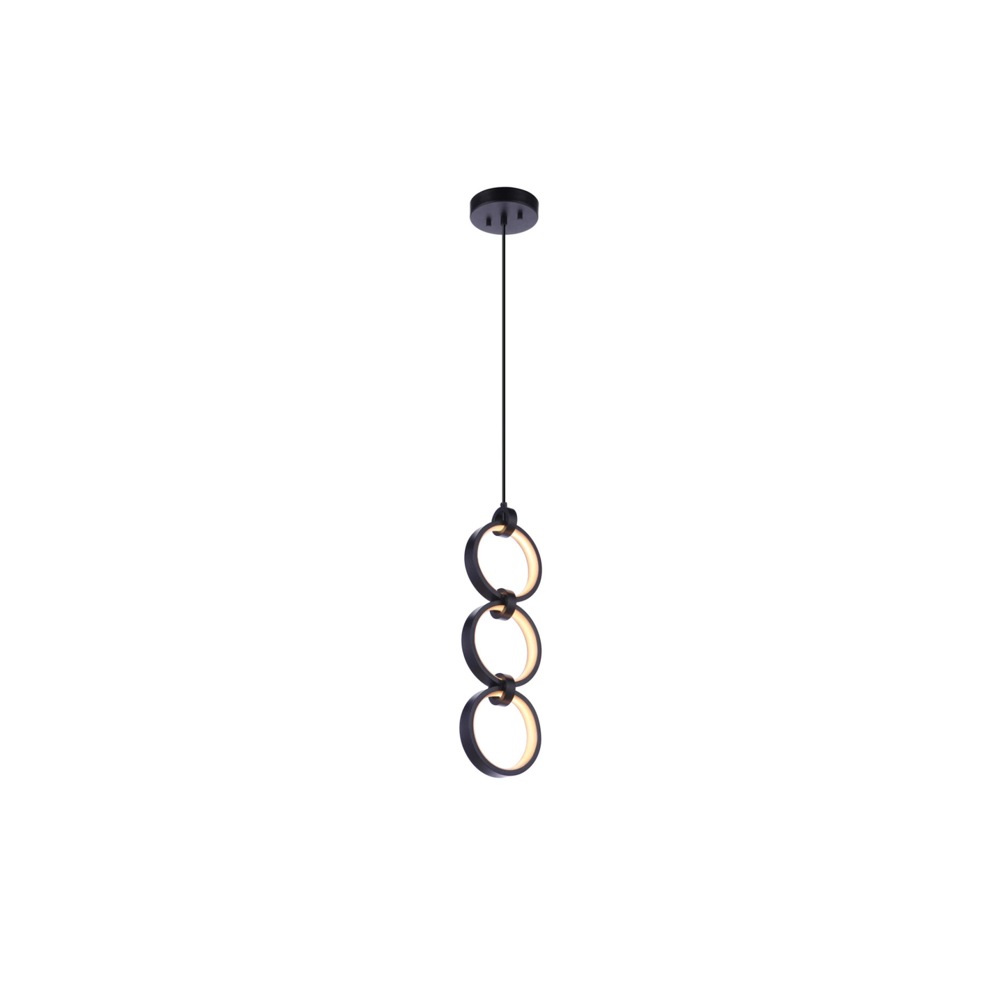 Context LED 5.13 inch Flat Black Pendant Ceiling Light