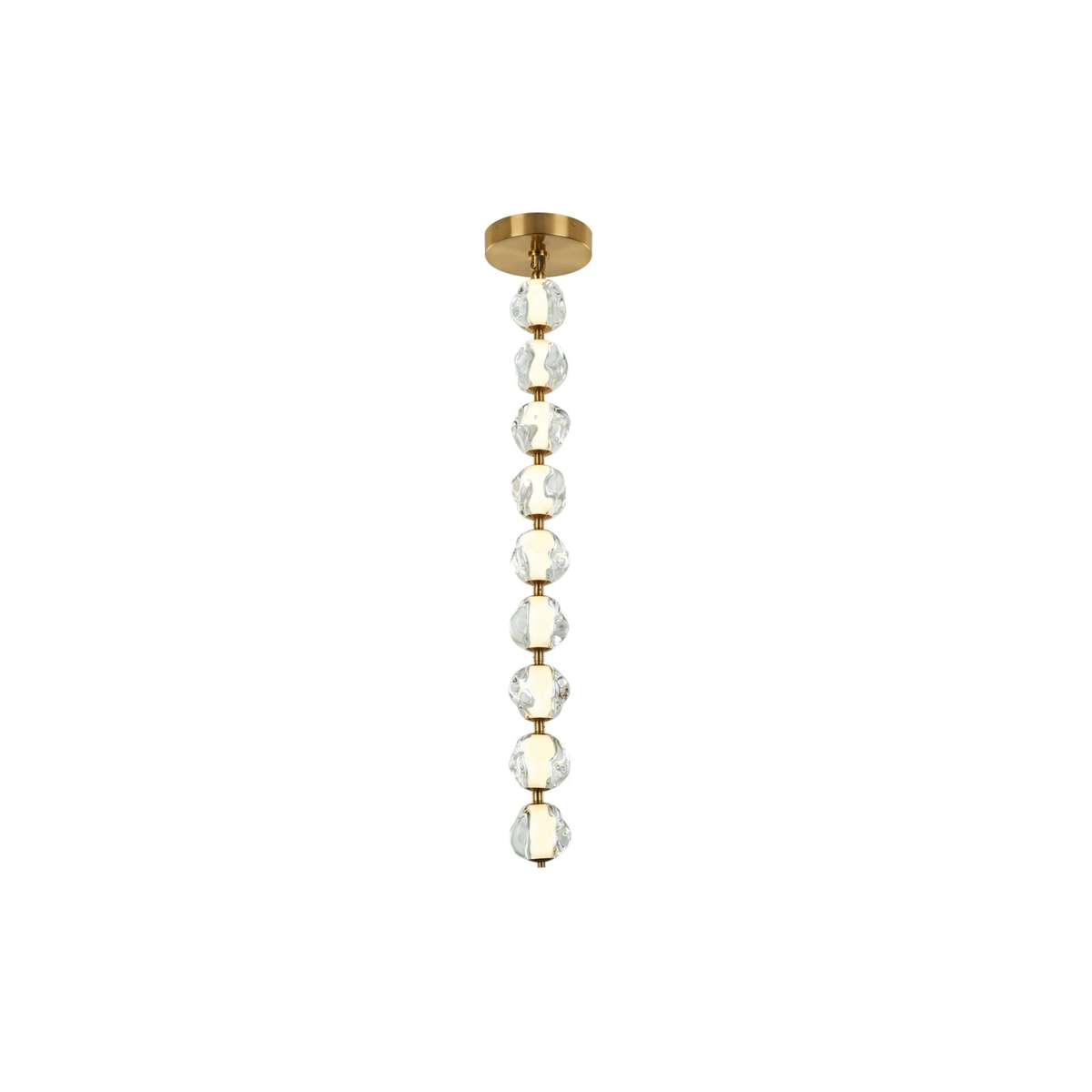 Jackie LED 8.3 inch Satin Brass Pendant Ceiling Light