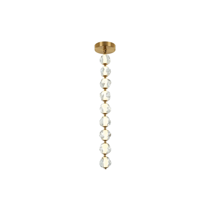 Jackie LED 8.3 inch Satin Brass Pendant Ceiling Light