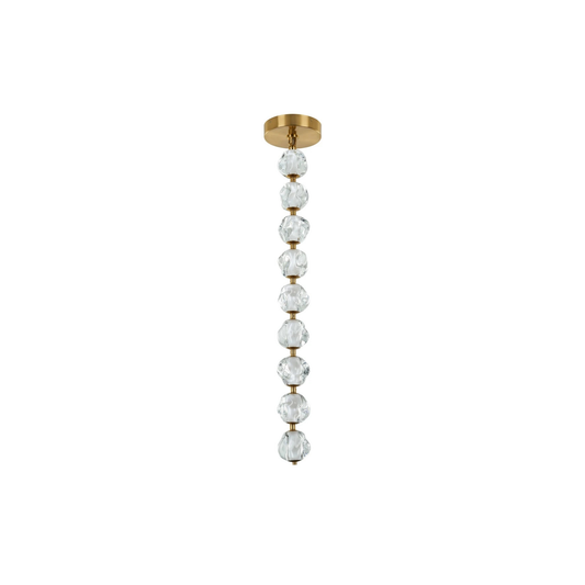 Jackie LED 8.3 inch Satin Brass Pendant Ceiling Light