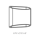 6 Inch Oval Up/Down LED Wall Sconce - Orvon Lighting