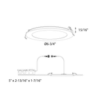 6 Inch Round CCT LED Recessed Panel Light - Orvon Lighting