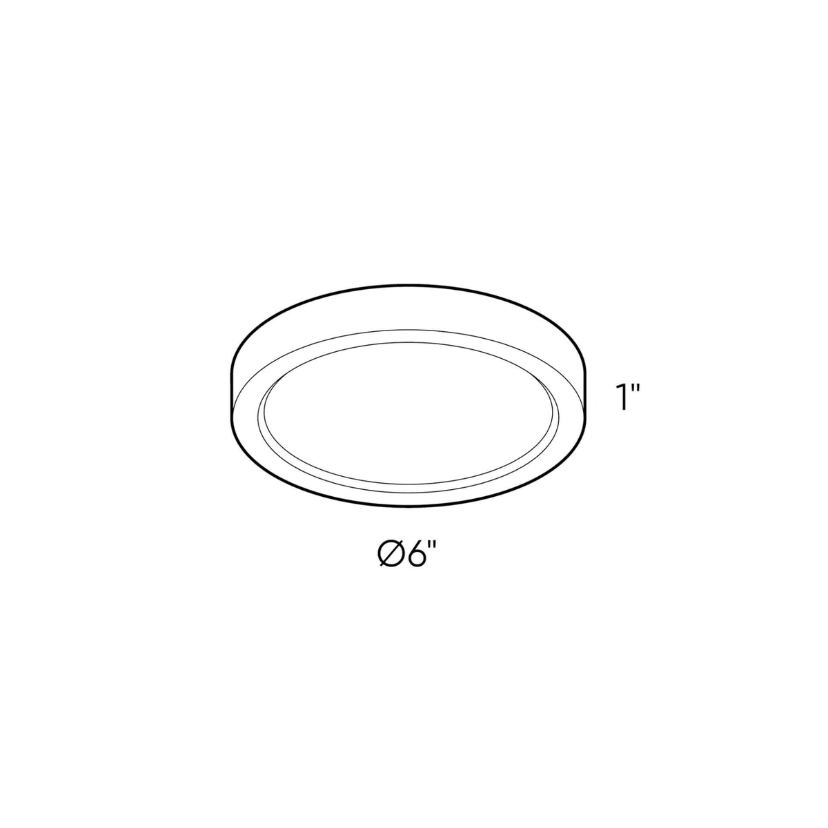 6 Inch Round Indoor/Outdoor LED Flush Mount - Orvon Lighting
