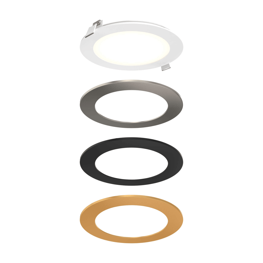 6″ Round Panel Light With Interchangeable Trims - Orvon Lighting