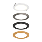 6″ Round Panel Light With Interchangeable Trims - Orvon Lighting