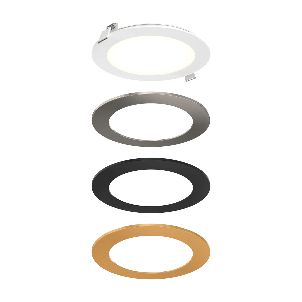 6″ Round Panel Light With Interchangeable Trims - Orvon Lighting