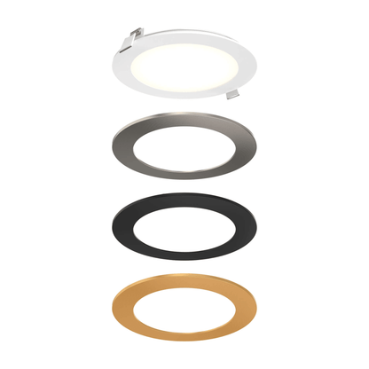 6″ Round Panel Light With Interchangeable Trims - Orvon Lighting