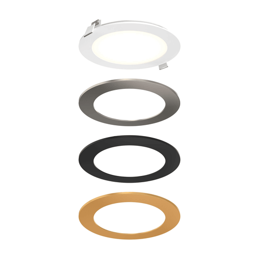 6″ Round Panel Light With Interchangeable Trims - Orvon Lighting