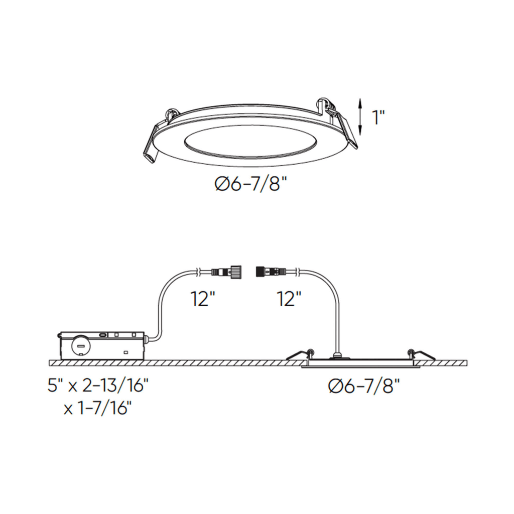 6″ Round Panel Light With Interchangeable Trims - Orvon Lighting
