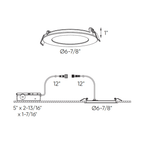 6″ Round Panel Light With Interchangeable Trims - Orvon Lighting