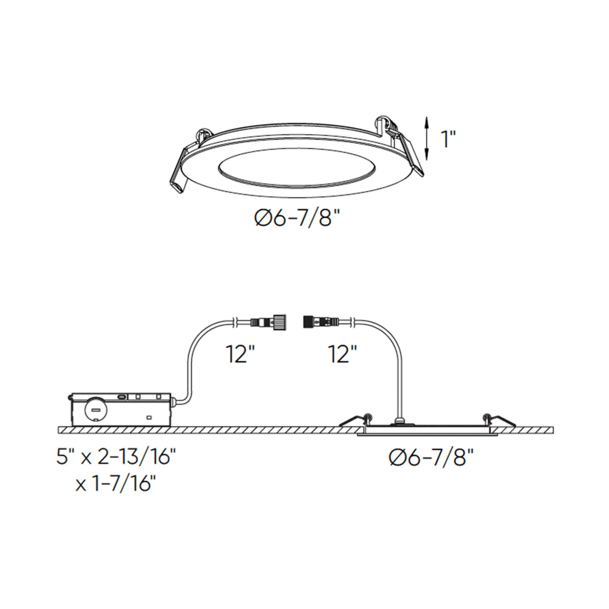 6″ Round Panel Light With Interchangeable Trims - Orvon Lighting