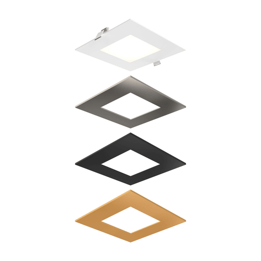 6″ Square Panel Light With Interchangeable Trims - Orvon Lighting