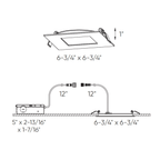 6″ Square Panel Light With Interchangeable Trims - Orvon Lighting