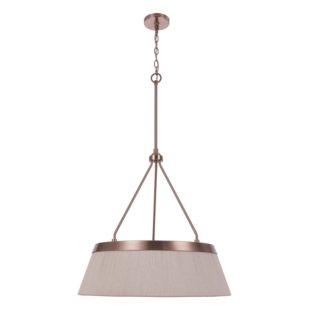 Yates 6 Light 24" Pendant in Premium Bronze