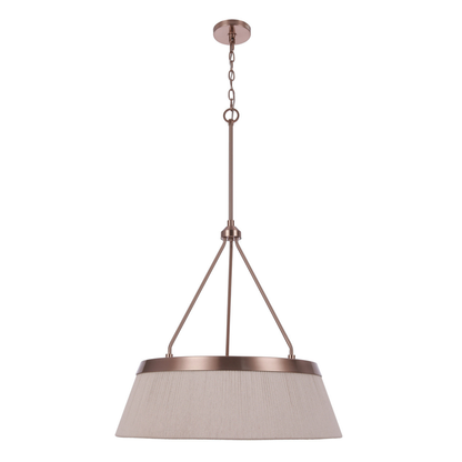 Yates 6 Light 24" Pendant in Premium Bronze