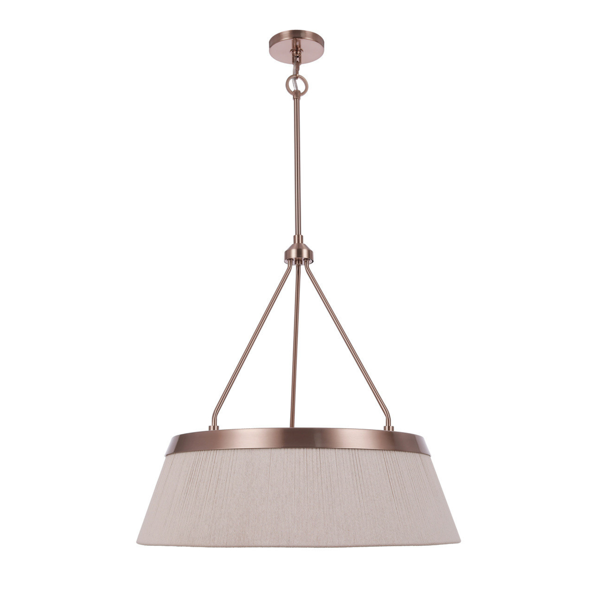 Yates 6 Light 24" Pendant in Premium Bronze