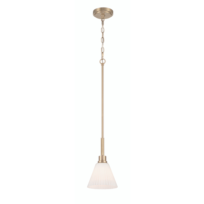 Pleated II 1 Light Mini Pendant