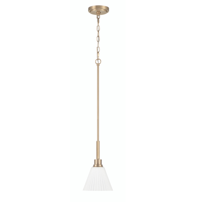Pleated II 1 Light Mini Pendant