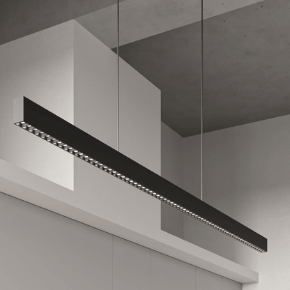 72in Multi - spot Linear Pendant, 10ft wire, Universal driver - Black - Orvon Lighting