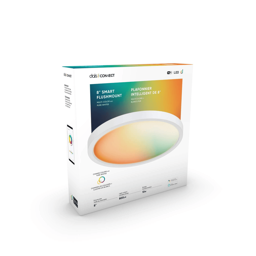 8″ Round Smart Flush Mount - Orvon Lighting