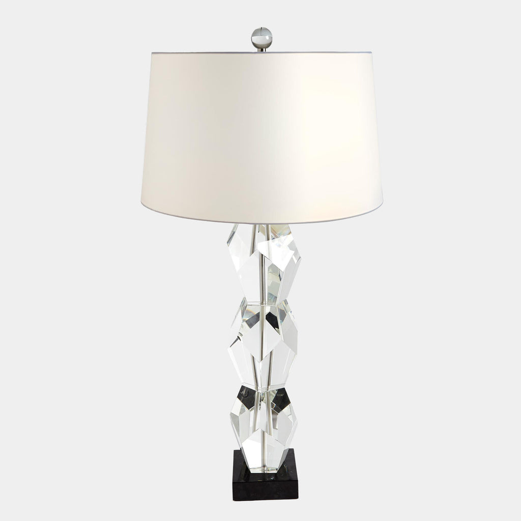 Global Views Felicity Facet Block Lamp-Triple detail view