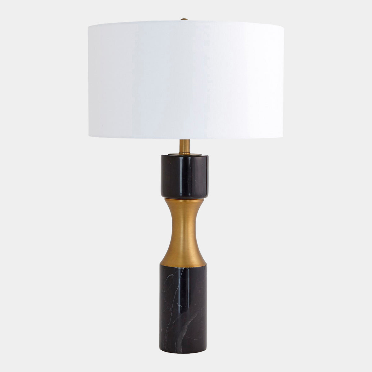 Global Views Corsetto Marble Cinch Lamp – Black additional product view