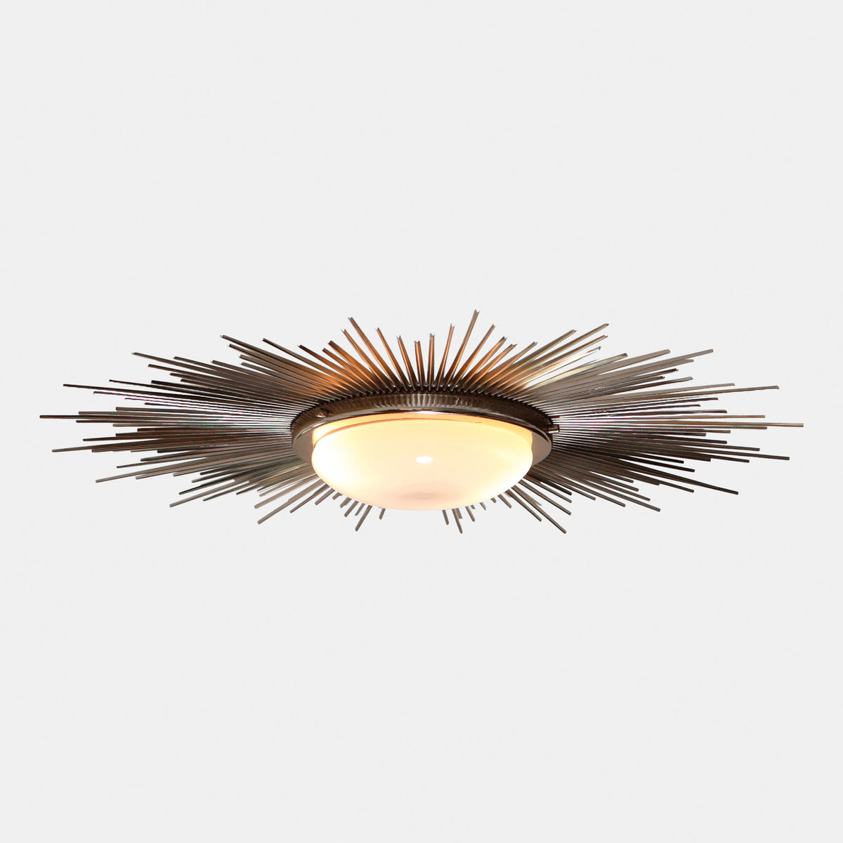 Global Views Sunburst Light Fixture – Nickel additional product view