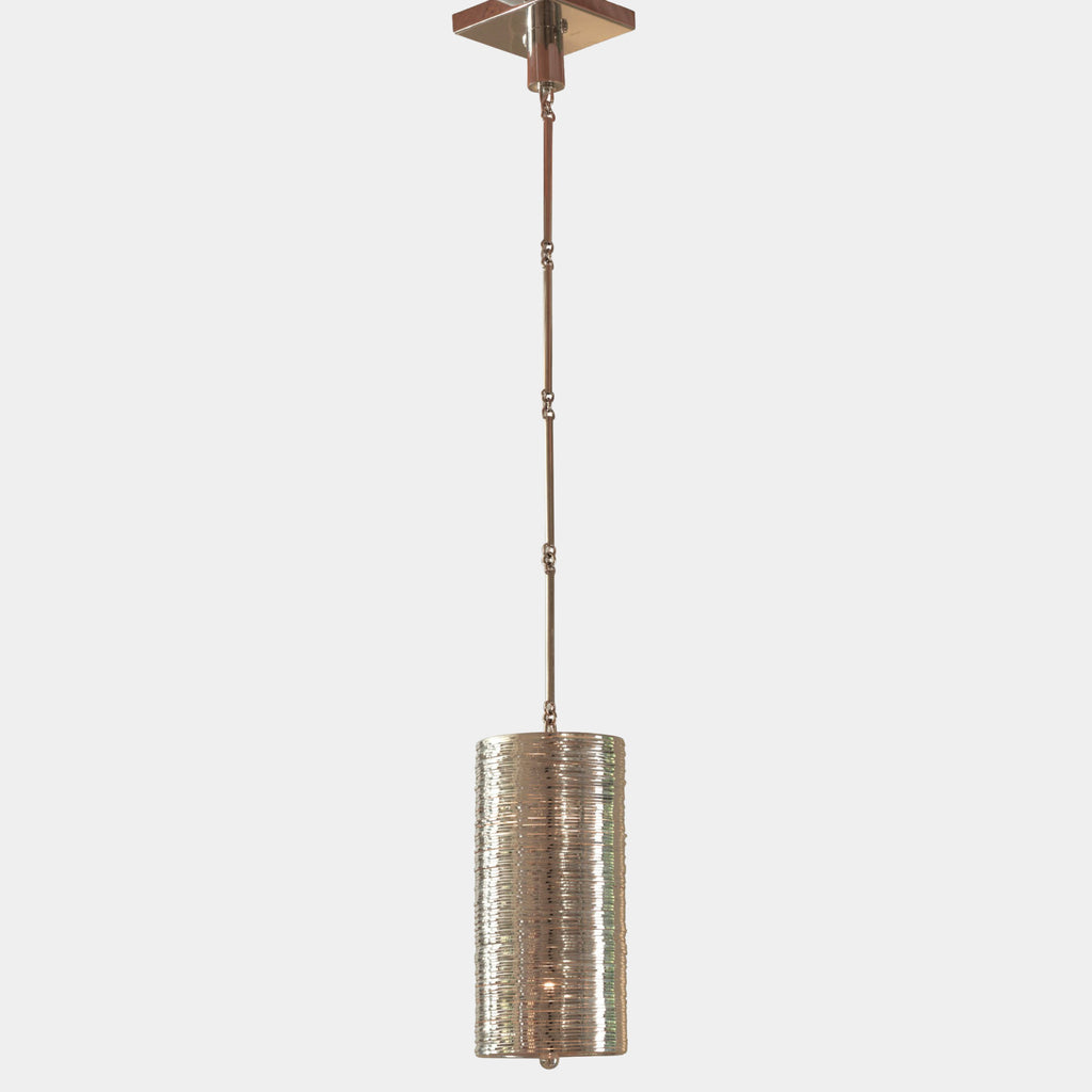 Global Views Coil Single Pendant-Nickel detail view