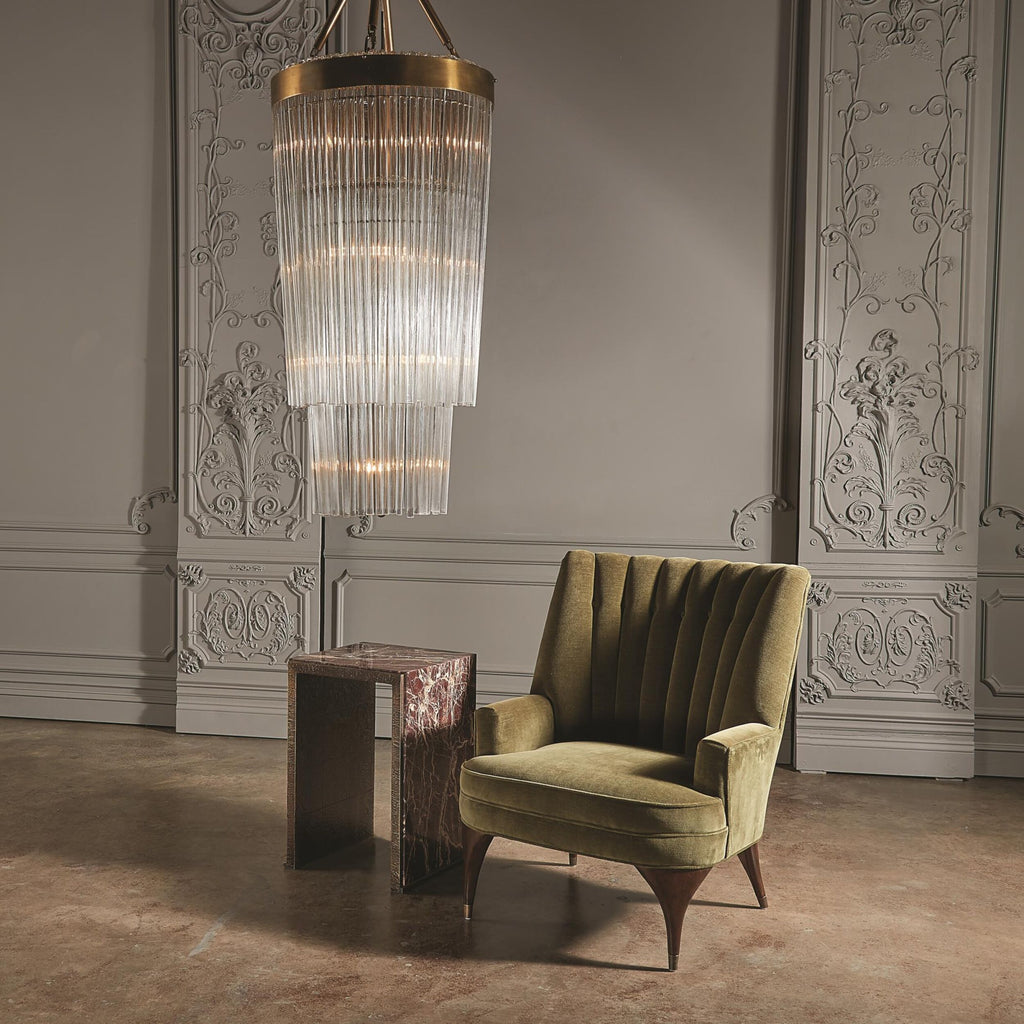 Global Views Rain Chandelier – 26 in L × 26 in W × 48 in H lifestyle view