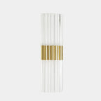 Global Views Asta Acrylic Sconce – Brass detail view