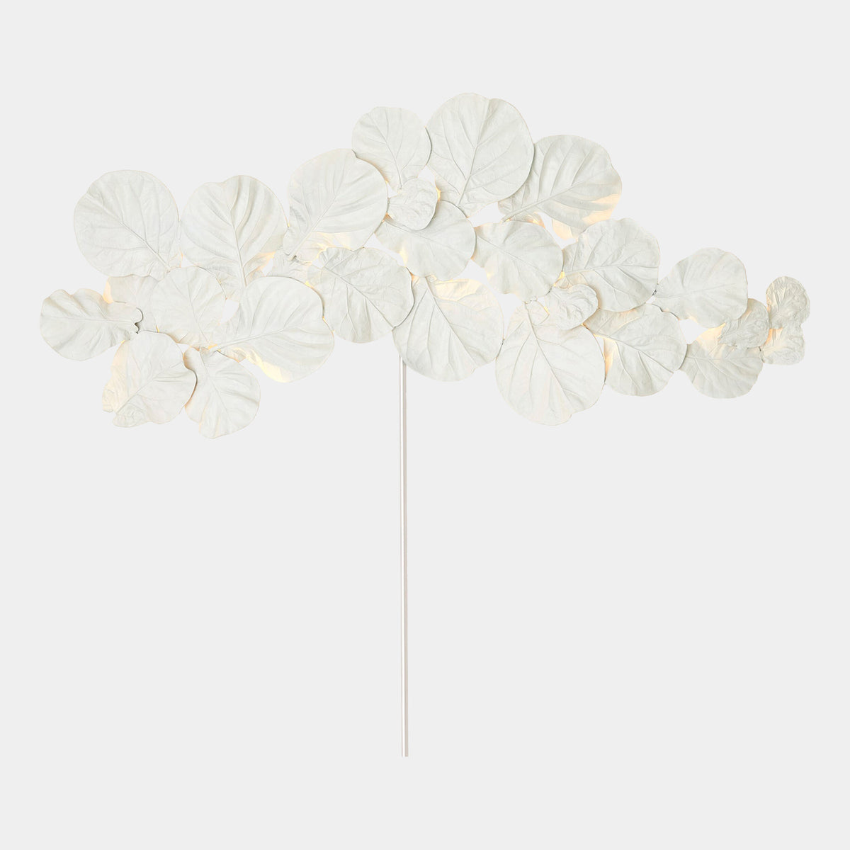 Global Views Fiddle Fig Lighted Wall Decor – White additional product view