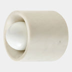 Global Views Nano Stone Sconce – White additional product view