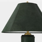 Global Views Posh Floor Lamp – Green Hair-on-Hide additional product view