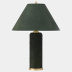 Global Views Posh Table Lamp – Green Hair-on-Hide additional product view
