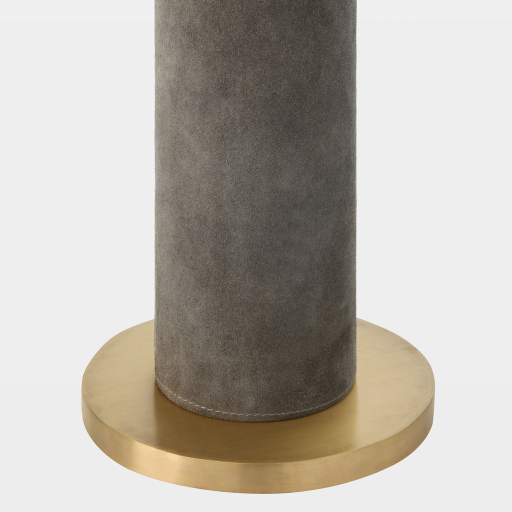 Global Views Posh Floor Lamp – Gray Suede additional product view