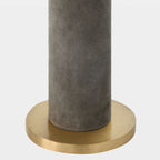 Global Views Posh Floor Lamp – Gray Suede additional product view