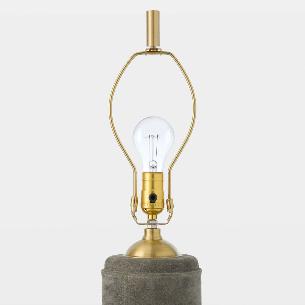 Global Views Posh Floor Lamp – Gray Suede additional product view