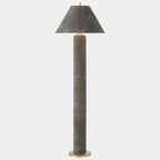 Global Views Posh Floor Lamp – Gray Suede additional product view