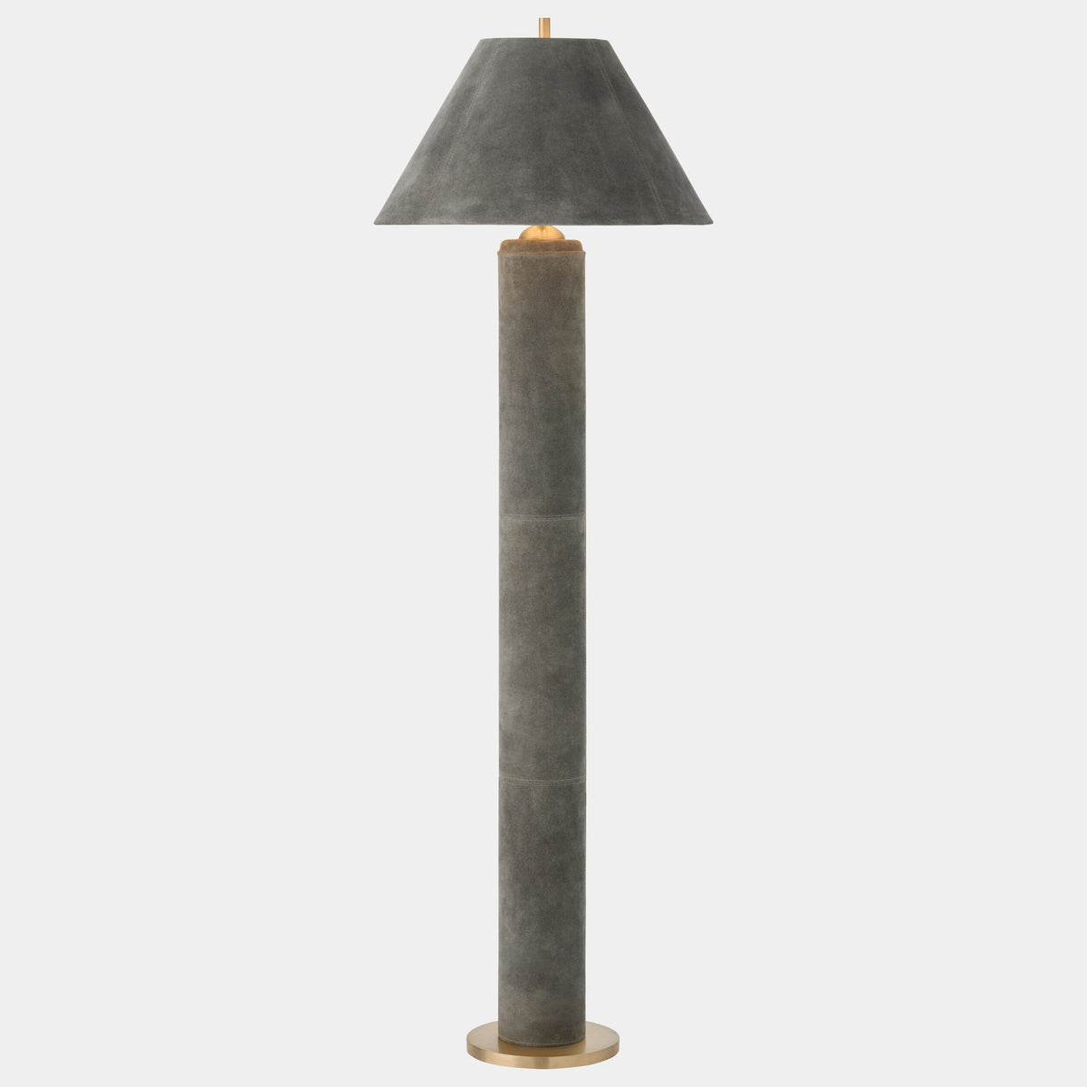 Global Views Posh Floor Lamp – Gray Suede additional product view