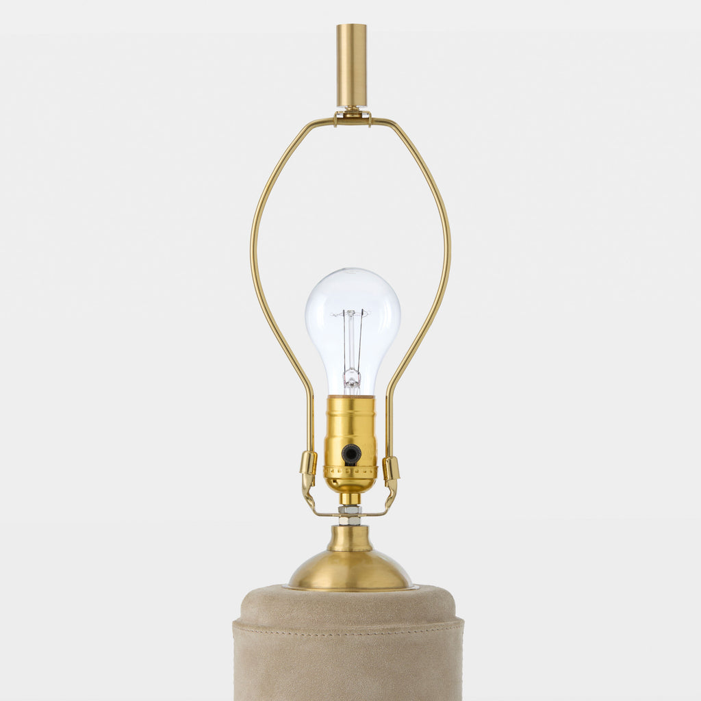 Global Views Posh Floor Lamp – Parchment Suede additional product view