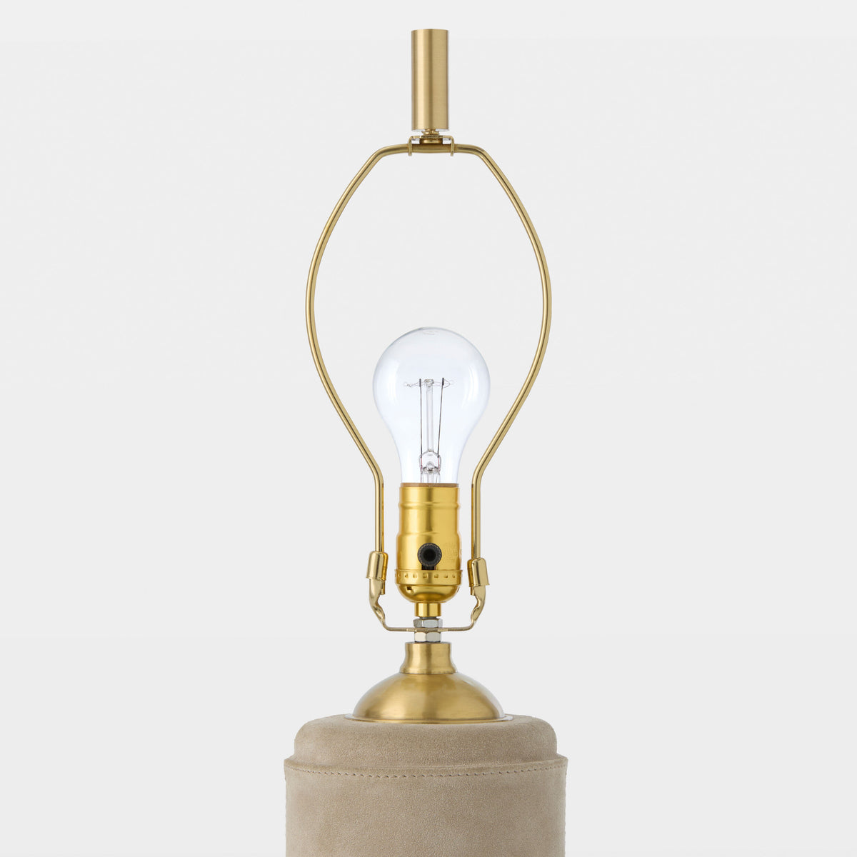 Global Views Posh Floor Lamp – Parchment Suede additional product view
