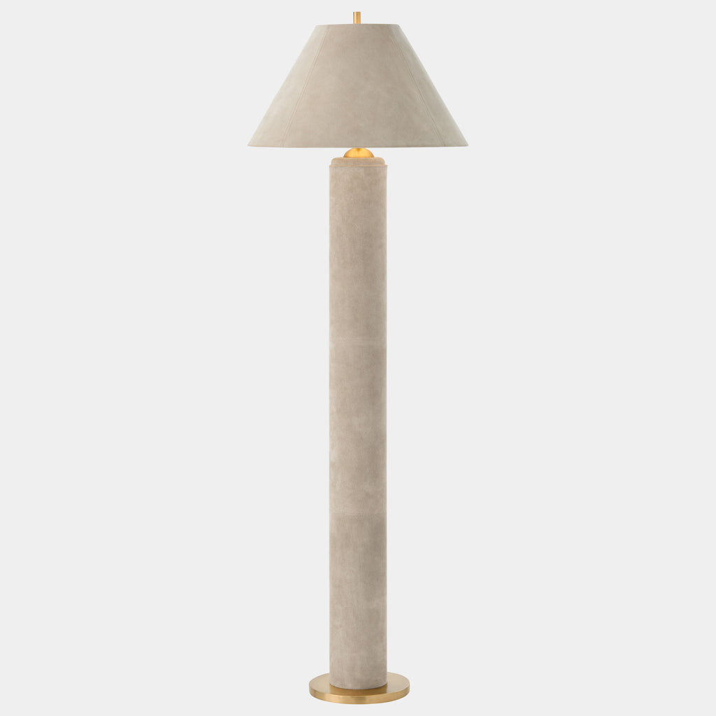 Global Views Posh Floor Lamp – Parchment Suede additional product view