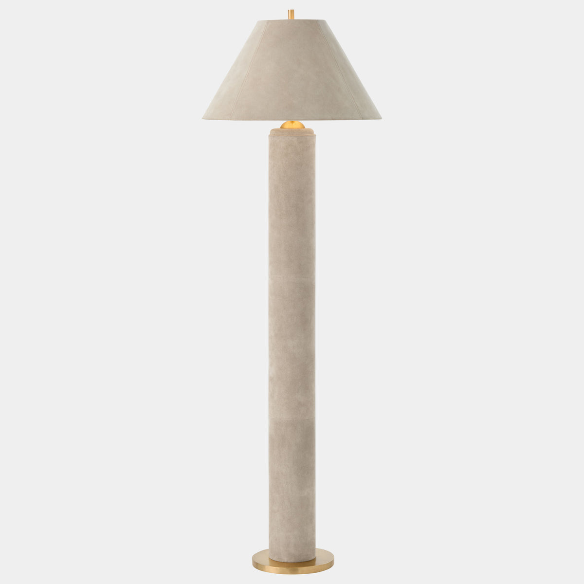 Global Views Posh Floor Lamp – Parchment Suede additional product view