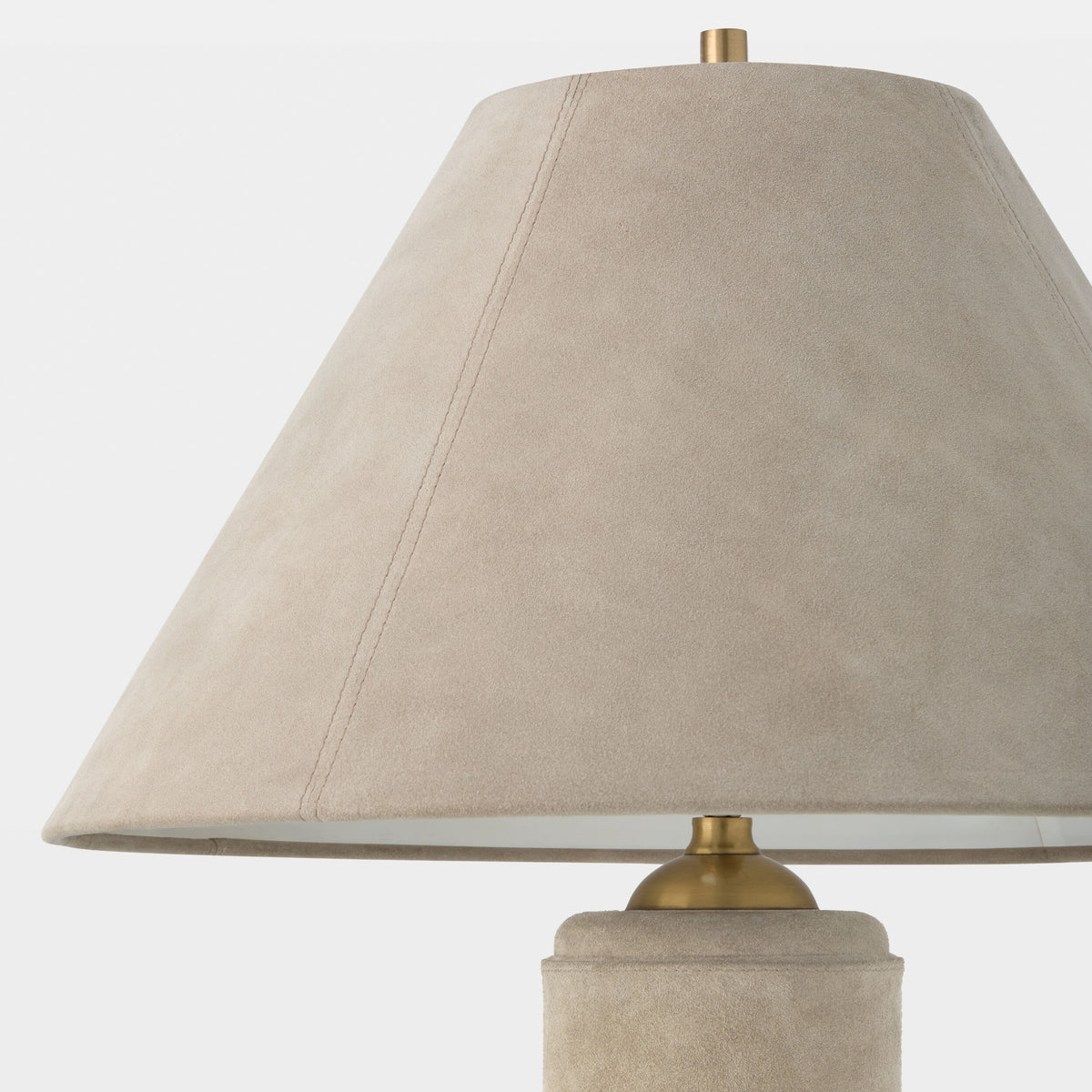 Global Views Posh Floor Lamp – Parchment Suede additional product view